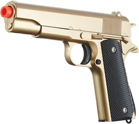 GoldenBall 330 FPS Airsoft 1911 Steel Spring Powered مسدس Airsoft ذهبي in Saudi Arabia