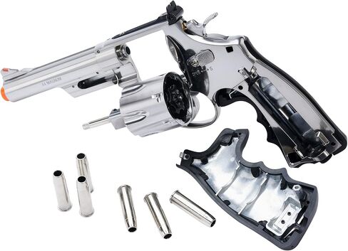 مسدس Umarex Smith & Wesson M29 Classic Revolver 6mm BB مسدس Airsoft، فضي/أسود in Saudi Arabia