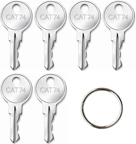 (6 عبوات) مفاتيح موزع CAT74 33043 لموزعات ورق التواليت والمناشف التجارية من Bobrick مع حلقات مفاتيح in Kuwait
