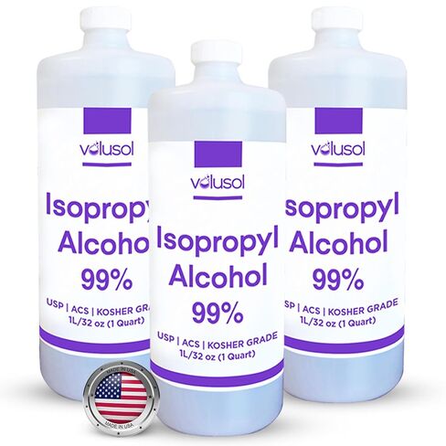 Volu-Sol 99% Isopropyl Alcohol Spray – Continuous Fine Mist Pure IPA 99% Rubbing Alcohol Spray Bottle – USP & Kosher Certified Formula for Electronics, Home & Industrial Use (24 Oz) in Saudi Arabia