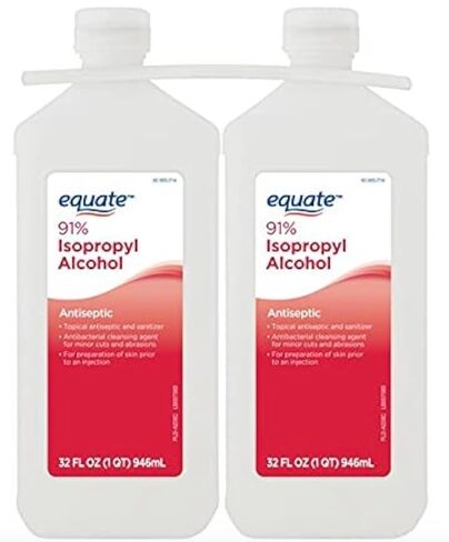 91% Isopropyl Alcohol Liquid Antiseptic, 32 fl oz, 2 Pack in Kuwait