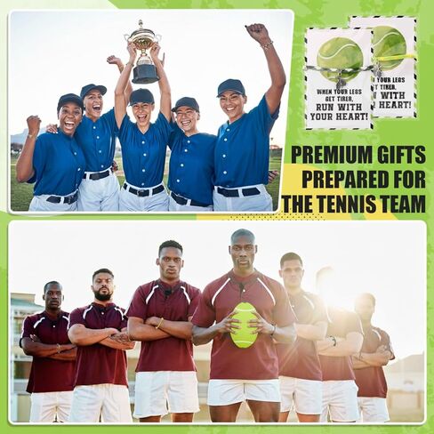 20 Set Tennis Gifts for Women Tennis Bracelets Adjustable Sport Braided Rope Racket Charm Jewelry Accessories with Inspirational Cards for Men Sports Lovers Team Coach Players in Saudi Arabia