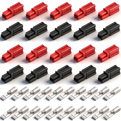 SMSEACE 105PCS موصلات الطاقة مع أداة العقدة 15/30/45 أمبير موصلات الطاقة مع غطاء PVC 1.5-6 مم مربع (20-10AWG) موصلات الطاقة السريعة موصلات مفصل سريع in Kuwait