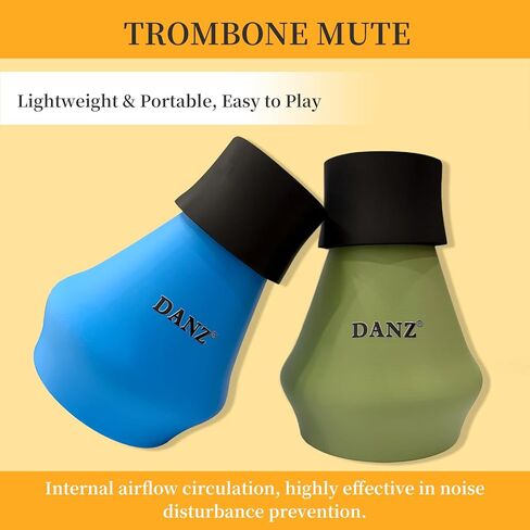 Trombone Practice Mute 86% Noise Reduction - Fits Alto & Tenor Trombones，Blue in Saudi Arabia