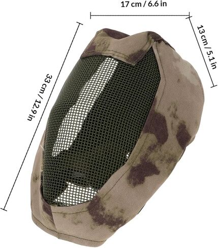 PRETYZOOM Fencing Protecting Full Metal Mesh Breathable Outdoor Guard Anti-Impact Steel Wire Helmet and Training Use in Kuwait