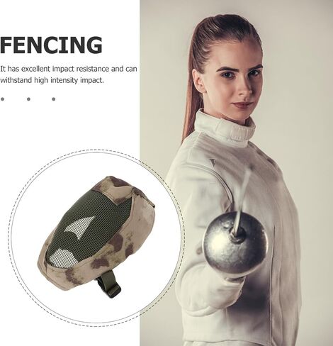 PRETYZOOM Fencing Protecting Full Metal Mesh Breathable Outdoor Guard Anti-Impact Steel Wire Helmet and Training Use in Kuwait