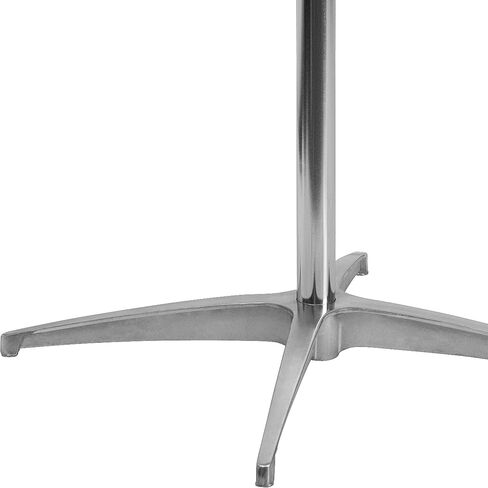 طاولة كوكتيل مستديرة من Flash Furniture Lars مقاس 30 بوصة مع أعمدة مقاس 30 بوصة و42 بوصة، طاولة مستديرة بارتفاع قياسي أو بار قابلة للتعديل للمناسبات أو الاستخدام المنزلي، طبيعية in Saudi Arabia