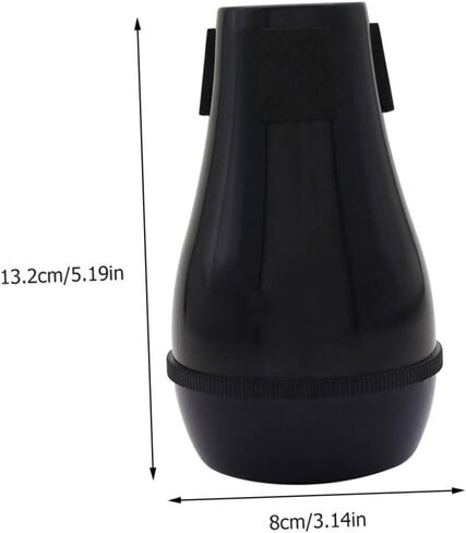 Totority Professional Abs Trombone Mute كاتم صوت الآلة الموسيقية للاعبي Tenor وAlto Horn، سهل الاستخدام وإكسسوار جاهز لممارسة الترومبون، لون عشوائي in Saudi Arabia