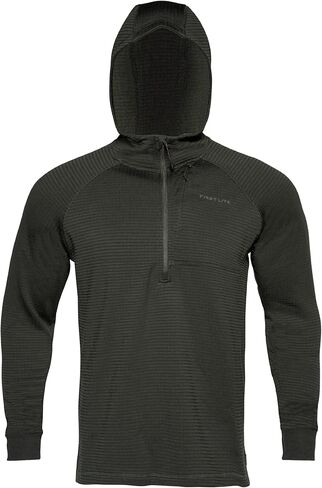 First Lite ThermaGrid Merino Hoody - Merino Wool Grid Fleece Hunting Midlayer for Year-Round Performance in Saudi Arabia