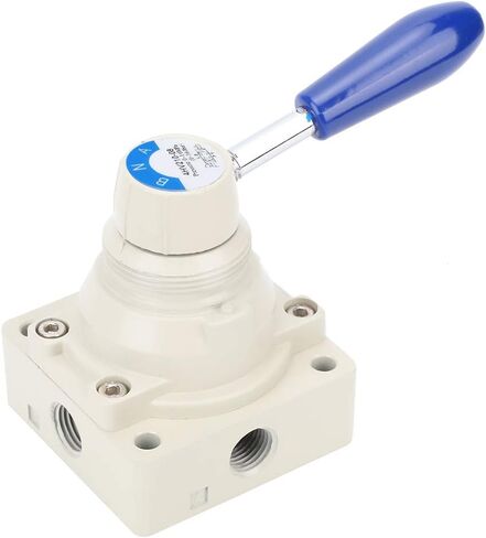 4 Way 2 Positions Air Valve, Manual Direct Action Pneumatic Valve with 1 4in PT Connector, for Industrial Equipment and Machinery in Saudi Arabia