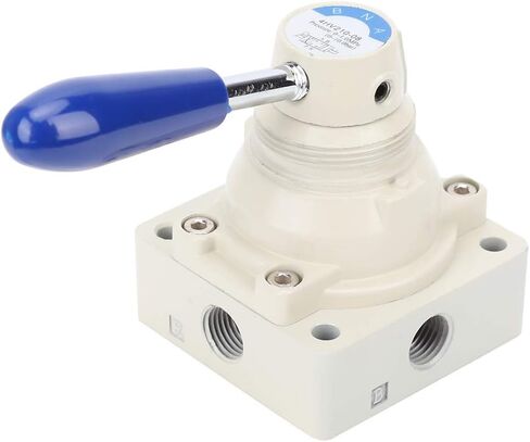 4 Way 2 Positions Air Valve, Manual Direct Action Pneumatic Valve with 1 4in PT Connector, for Industrial Equipment and Machinery in Saudi Arabia