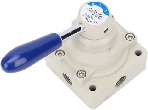 4 Way 2 Positions Air Valve, Manual Direct Action Pneumatic Valve with 1 4in PT Connector, for Industrial Equipment and Machinery in Saudi Arabia