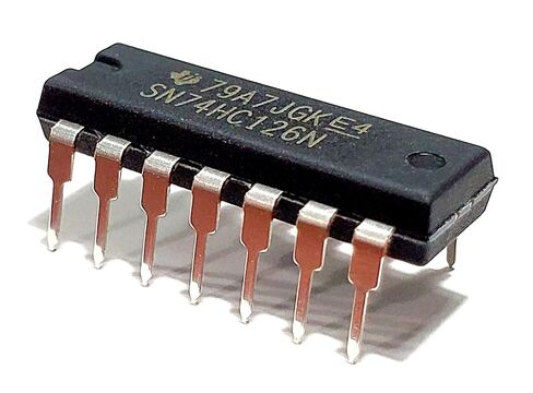 SN74HC126N SN74HC126 74HC126 بوابات عازلة رباعية للحافلات مع مخرجات 3 حالات صديقة للوحة التجارب IC DIP-14 (حزمة من 10) in Saudi Arabia