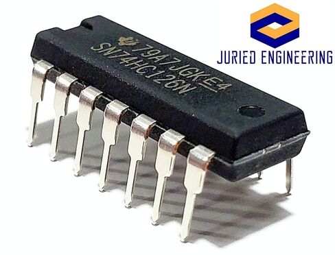 SN74HC126N SN74HC126 74HC126 بوابات عازلة رباعية للحافلات مع مخرجات 3 حالات صديقة للوحة التجارب IC DIP-14 (حزمة من 10) in Saudi Arabia