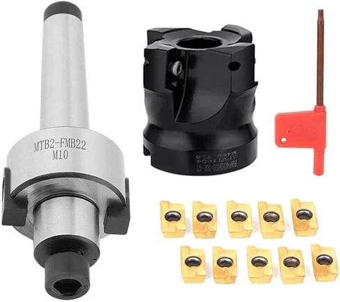 Milling Cutter Bar 1set FMB22 Face Endmill Holders + BAP Milling Cutter Head+Insert APMT1135 1604(BAP400R-63-22,MTB2-FMB22(M10)) in Saudi Arabia