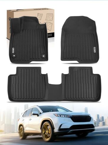 حصائر أرضية Yhtauto متوافقة مع Honda HR-V 2023-2025 ، TPE All Mats Car Mats Waterproof Anti-slipless Liner ، و HR-V Accessories Pront & 2nd Row Liner in Saudi Arabia