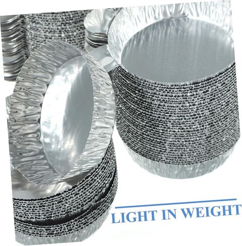 IMIKEYA 100pcs Aluminum Foil Weighing Trays Handle for Weighing Dispensing Food Processing Lightweight Aluminum Pans in Saudi Arabia