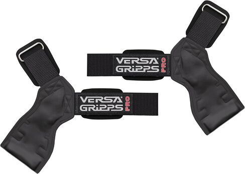 Versa Gripps Pro, Made in USA, Wrist Straps for Weightlifting Alternative, Best Training Accessory, XL, Black in Kuwait