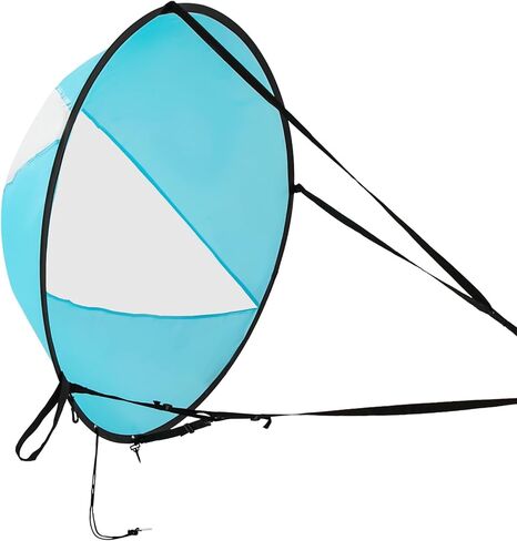 شراع كاياك، شراع رياح متين وقابل للطي مع نافذة شفافة، أشرعة لوح مجداف الزورق سهلة الإعداد والنشر بسرعة لألواح التجديف، قوارب الكاياك in Saudi Arabia