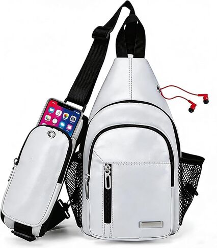 JENAGREEN Waterproof Sling Backpack Crossbody Sling Bag for Women Men, Multipurpose Travel Hiking Adjustable Chest Bag Casual Daypack in Saudi Arabia
