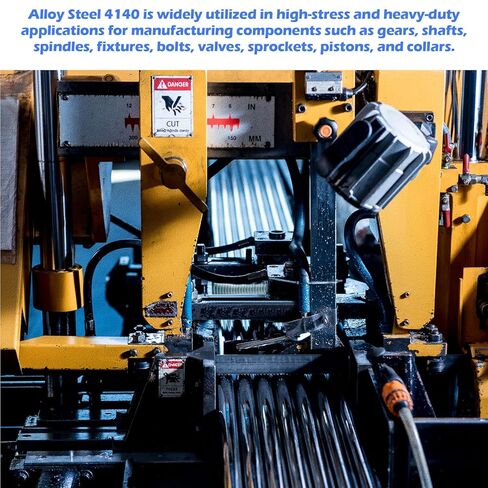 قضيب دائري من سبائك الفولاذ LAJIAOZ 4140 - قطر 1.5 بوصة × طول 36 بوصة، تشطيب بارد، صلب، تشطيب مطحنة غير مصقول، ASTM A108 - قضيب فولاذي كرومولي عالي القوة للتطبيقات الصناعية in Kuwait