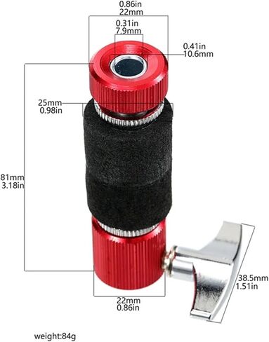 Drum Hardware Hi-Hat Clutch for Jazz Drum Stand Hi Hat Cymbal Holder Adjustable Drum Musical Instrument Part cymbal stand(Red) in Saudi Arabia