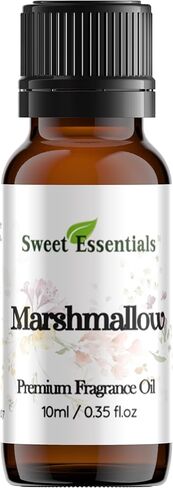 Marshmallow, 10ml (0.35fl oz) Premium Fragrance Oil, Aromatherapy, Diffuser, Crafts, Soap, Home Scents, Bath & Body, DIY Parfum and Much More. Versatile & Long-Lasting by Sweet Essentials in Saudi Arabia