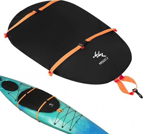 2 Pack Universal Blocking Kayak Cockpit Cover, Adjustable Waterproof Seal Cockpit Protector for Pelican, Wilderness System, Old Town, Sun Dolphin Sit, 4 Sizes in Kuwait