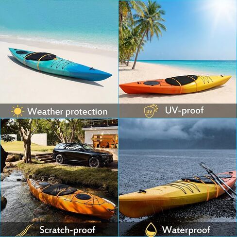 2 Pack Universal Blocking Kayak Cockpit Cover, Adjustable Waterproof Seal Cockpit Protector for Pelican, Wilderness System, Old Town, Sun Dolphin Sit, 4 Sizes in Kuwait