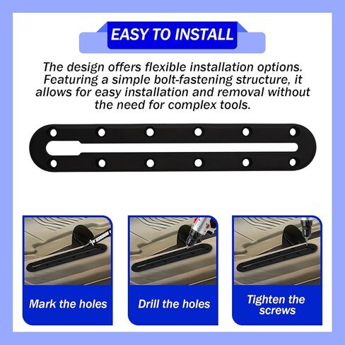 Kayak Track Mount 4 Pack — Dual-Length Set (2 x 9 10-Hole + 2 x 10.5 12-Hole) Low-Profile Kayak Rail Tracks for Rod Holders, Paddle Holders, Cup Holders, Cleats, Transducers in Kuwait