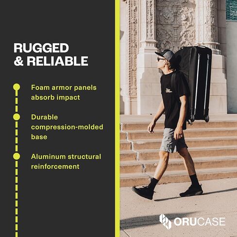 ORUCASE B2-MTB Bike Travel Case – Lightweight Airline-Friendly Rolling Bike Case with Foam Armor Protection, Wheels & Backpack Straps – Fits Most MTB, Gravel & Road Bikes in Saudi Arabia