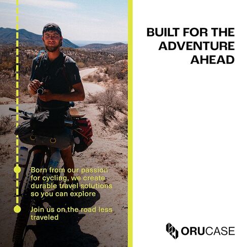 ORUCASE B2-MTB Bike Travel Case – Lightweight Airline-Friendly Rolling Bike Case with Foam Armor Protection, Wheels & Backpack Straps – Fits Most MTB, Gravel & Road Bikes in Saudi Arabia