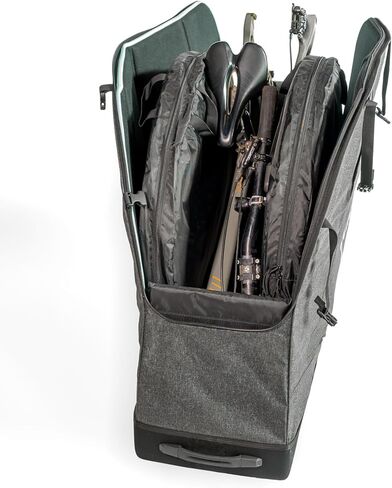 ORUCASE B2-MTB Bike Travel Case – Lightweight Airline-Friendly Rolling Bike Case with Foam Armor Protection, Wheels & Backpack Straps – Fits Most MTB, Gravel & Road Bikes in Saudi Arabia