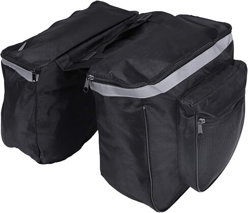 Aramox Rack Bag, 25L Double Side Bike Rear Carrier Bag with Reflective Strips for ShortDistance Riding in Saudi Arabia