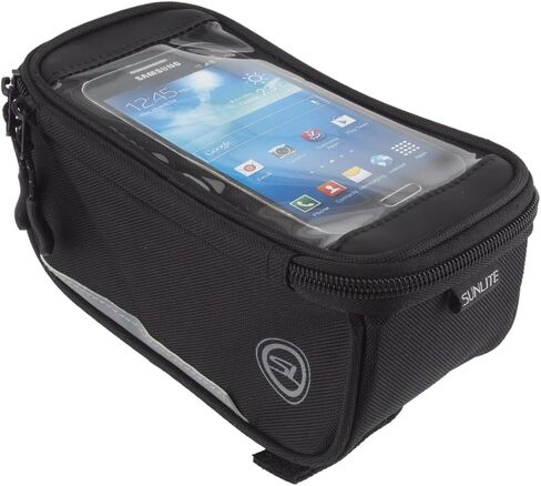Sunlite Top Tube Phone Bento Bag with Water-Resistant Clear Window, Straps, 100 C.I. Bike Storage & Quick Access in Saudi Arabia
