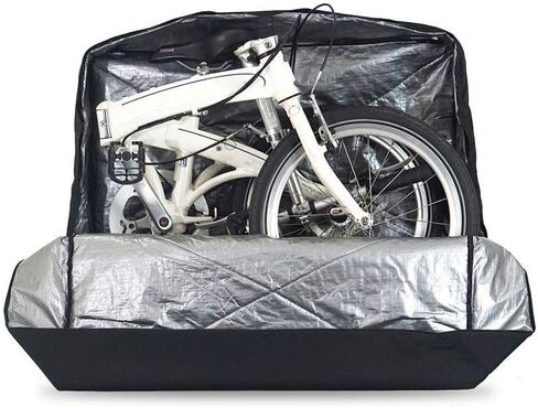 Vincita Soft Transport Bag for Folding Bikes with 4 Spinner Wheels – Travel Case Fits 20" Wheels – Padded Bicycle Carrier with Garment Storage in Saudi Arabia