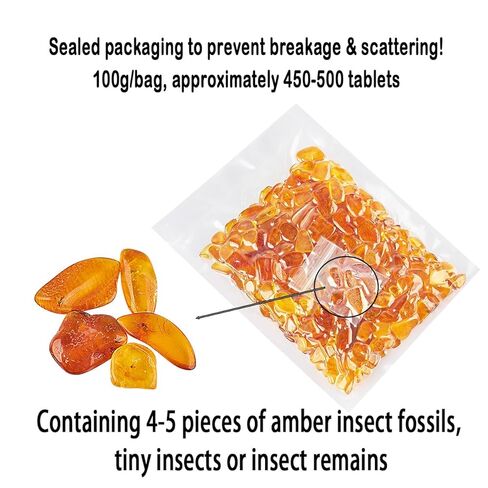 Natural Baltic Amber Stone Therapeutic Grade Crystal Slice Multifunctional Healing Stone for Healing, Fish Tank Decoration, Yoga, Meditation, Crafts, Healing Pillow Filling in Kuwait