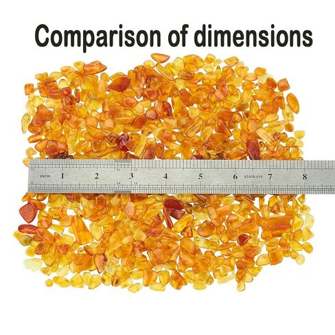 Natural Baltic Amber Stone Therapeutic Grade Crystal Slice Multifunctional Healing Stone for Healing, Fish Tank Decoration, Yoga, Meditation, Crafts, Healing Pillow Filling in Kuwait