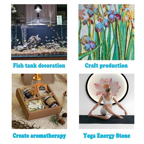 Natural Baltic Amber Stone Therapeutic Grade Crystal Slice Multifunctional Healing Stone for Healing, Fish Tank Decoration, Yoga, Meditation, Crafts, Healing Pillow Filling in Kuwait