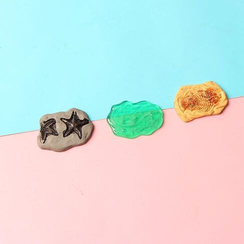 Acxico 20-Piece DIY Mini Resin Fossil Model Ornaments, Small Statue Ornaments & Jewelry Accessories for DIY Crafts, Decorative Displays, Holiday Decorations & Birthday Accents in Saudi Arabia