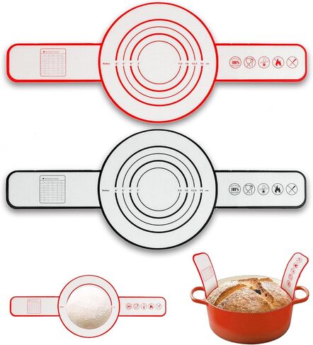 حبال خبز السيليكون لخبز الفرن الهولندي مع مقابض طويلة جداً خبز الخبز العجين المخمر لوازم الخبز لمخلف in Kuwait