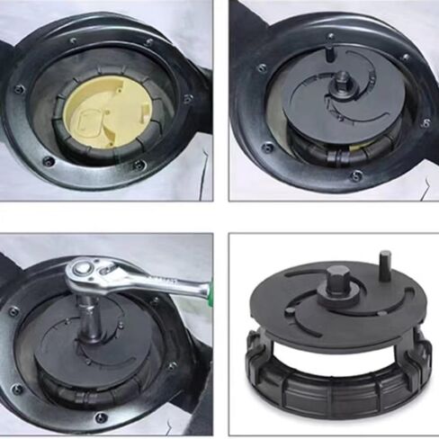 قابل للتعديل 3 فكي غطاء خزان الوقود وجع مقياس الوقود المرسل الياقات أداة إزالة الصواميل غطاء النفط غطاء المضخة المفك 87-170 مللي متر in Kuwait