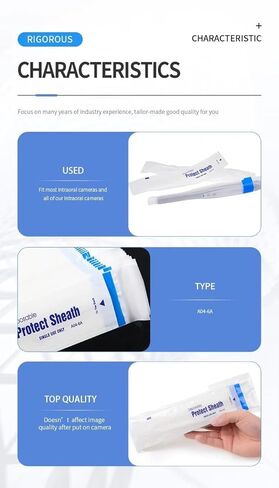 500 Pcs Disposable A04-6A Protective Sleeve Sheaths Covers Clear Imaging for USB Cameras in Kuwait