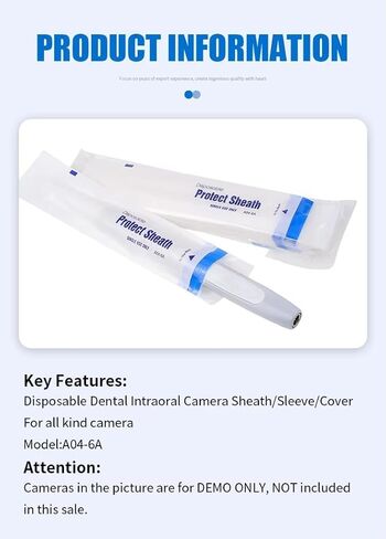 500 Pcs Disposable A04-6A Protective Sleeve Sheaths Covers Clear Imaging for USB Cameras in Kuwait