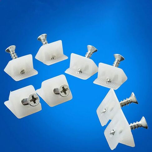 50 Pcs Furniture Mending Wedges Drawer Bottom Sagging Repair Fix Corner Bracket with Self-Tapping Screws in Kuwait