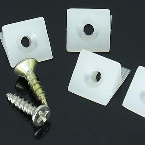 50 Pcs Furniture Mending Wedges Drawer Bottom Sagging Repair Fix Corner Bracket with Self-Tapping Screws in Kuwait