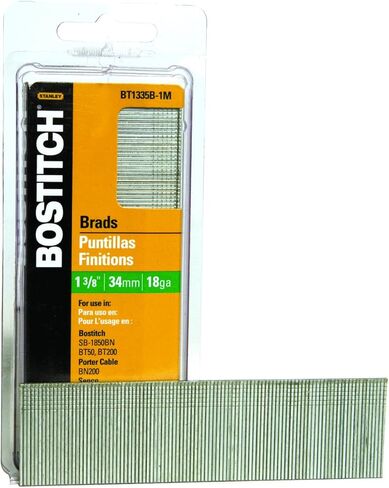 Bostitch 18 Ga. 1-3/8 in. L Galvanized Steel Brad Nails (BT1335B-1M) in Kuwait
