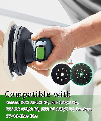 2pack 6" Back-up Sanding Pad Compatible with FES-Tool ETS 150/3 EQ, ETS 150/5 EQ, ETS EC 150/3 EQ,Replace 202460 (6" Hard Sanding Pad) in Saudi Arabia