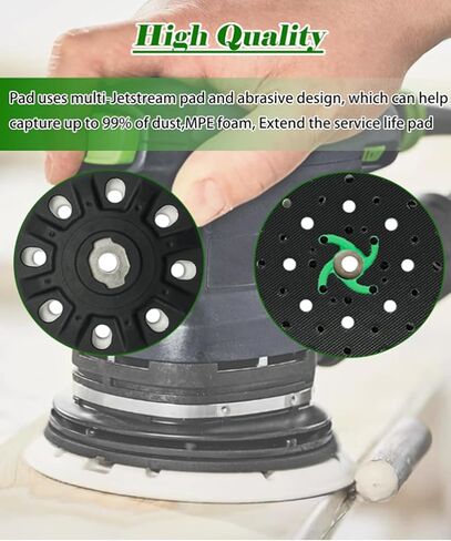 2pack 6" Back-up Sanding Pad Compatible with FES-Tool ETS 150/3 EQ, ETS 150/5 EQ, ETS EC 150/3 EQ,Replace 202460 (6" Hard Sanding Pad) in Saudi Arabia