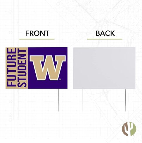 Desert Cactus University of Washington Huskies 12x18" New Student Celebration Yard Sign Outdoor Lawn Display with Stakes (Grad Sign 4) in Saudi Arabia